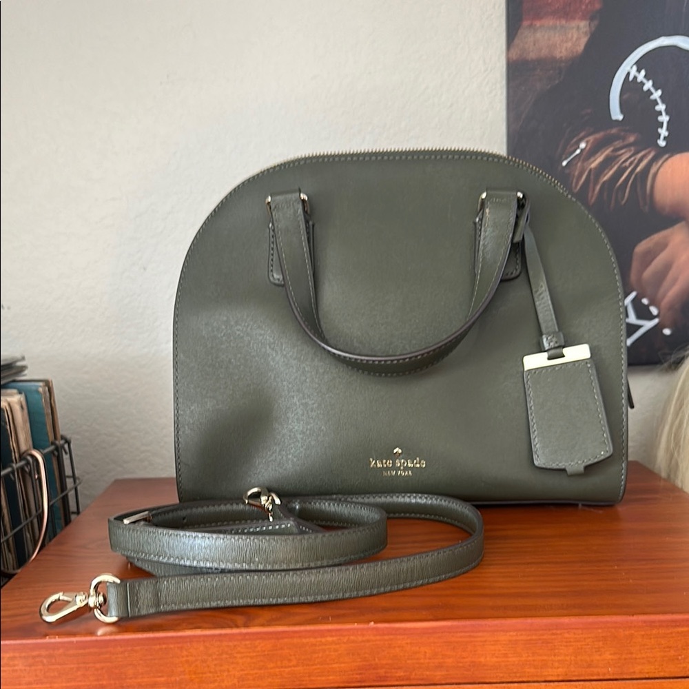 Kate Spade olive green purse